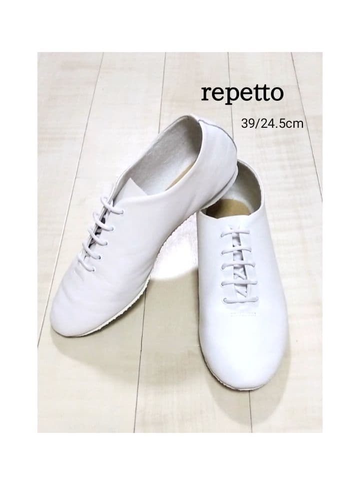 repetto Jazz レザーシューズ ホワイト 39/24.5cm