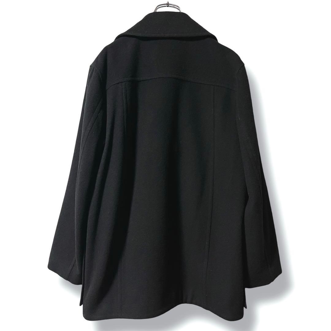 極美品❤️カシミヤ混❤️Paul Smith ポールスミス メルトン ピーコート 黒