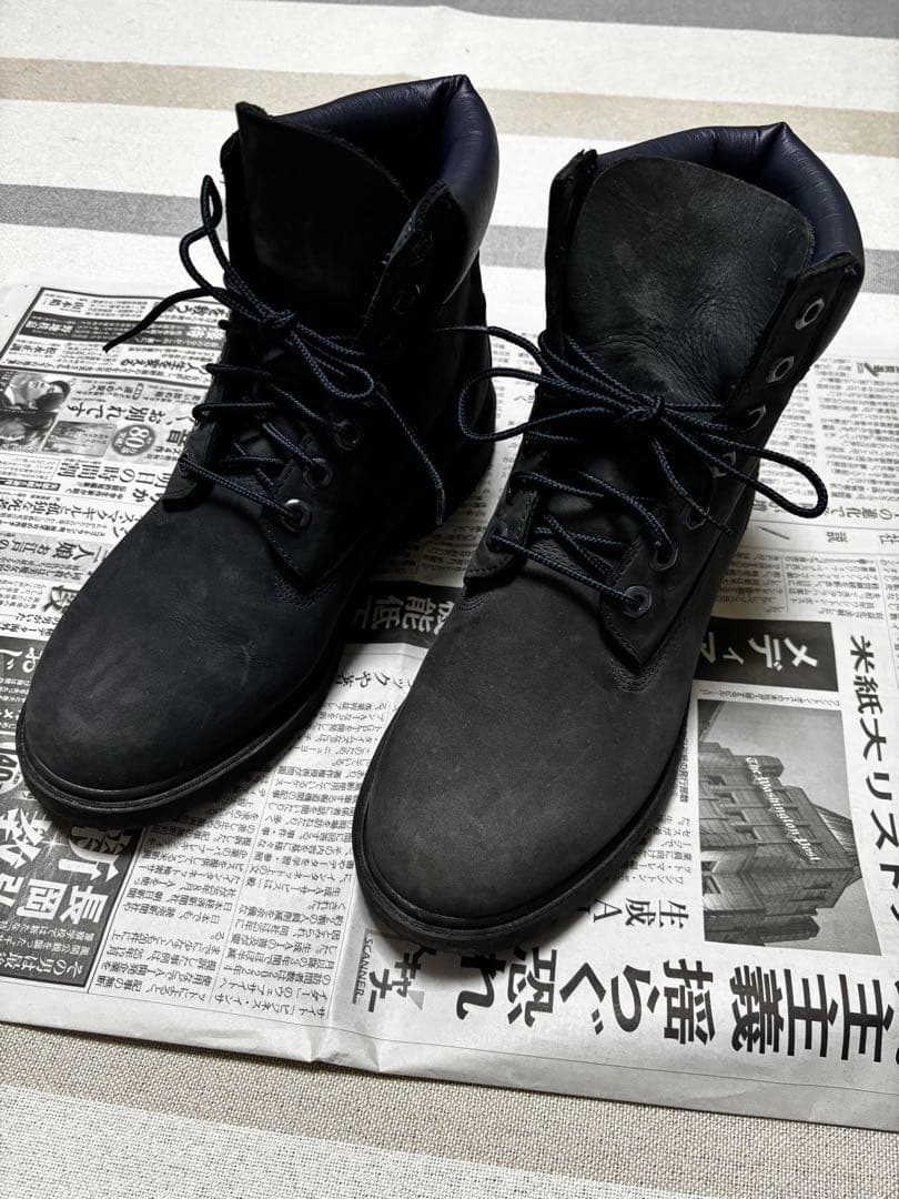 ティンバーランド　ネイビー　25.5cm