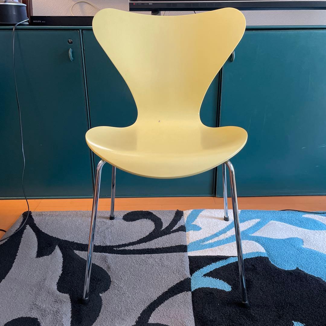 #フリッツハンセン#セブンチェア#ライトイエロー#ダイニングチェア#希少カラー