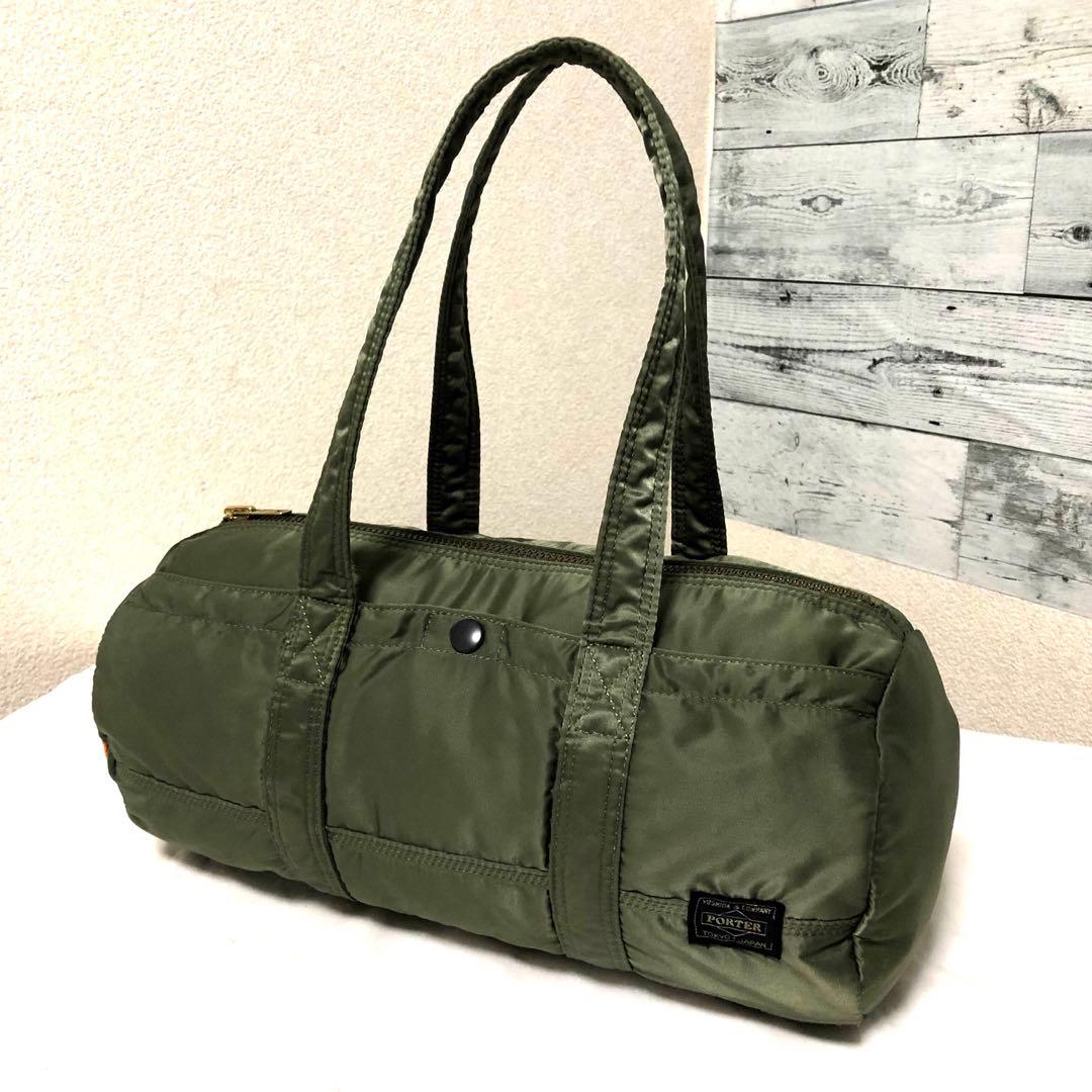 美品✨希少 ポータータンカー ダッフル ミニボストンバッグL セージ 吉田カバン