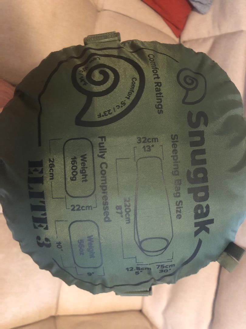 Snugpak Elite 3 寝袋・シュラフ