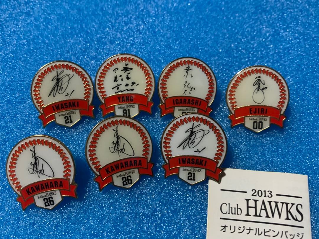 ソフトバンクホークス　Club HAWKSオリジナルピンバッジ　60点