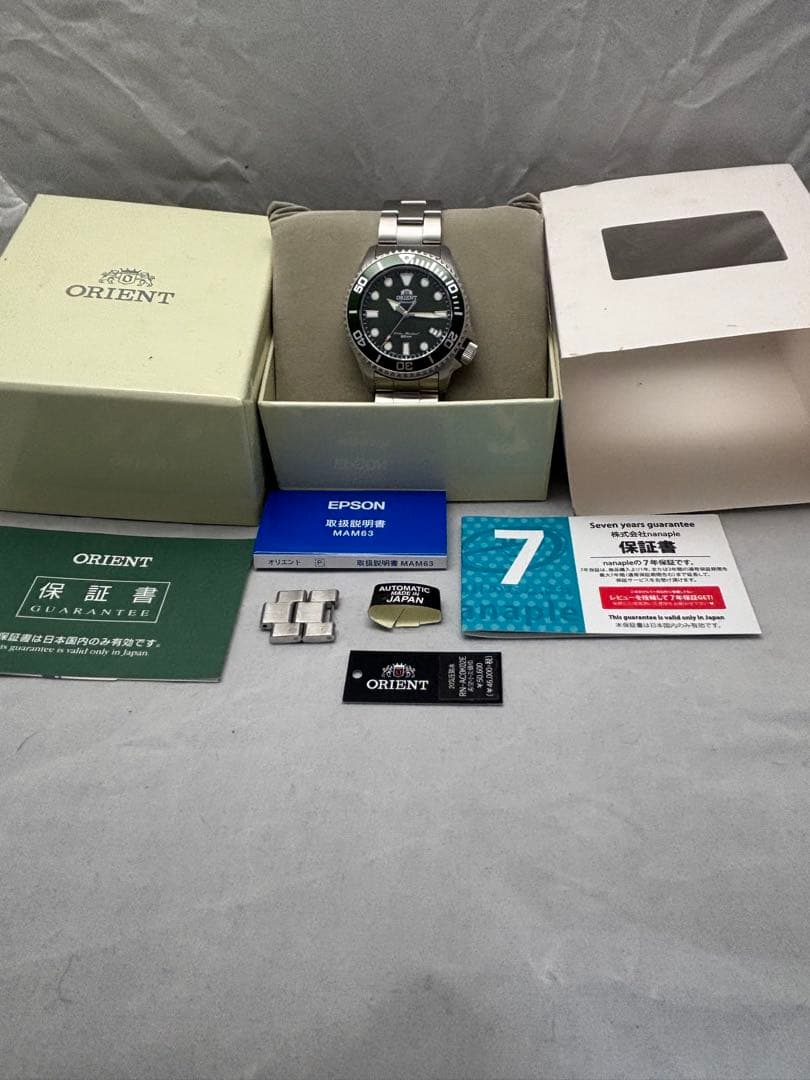 【超美品】ORIENT SPORTS ダイバー 自動巻き RN-ACOK02E