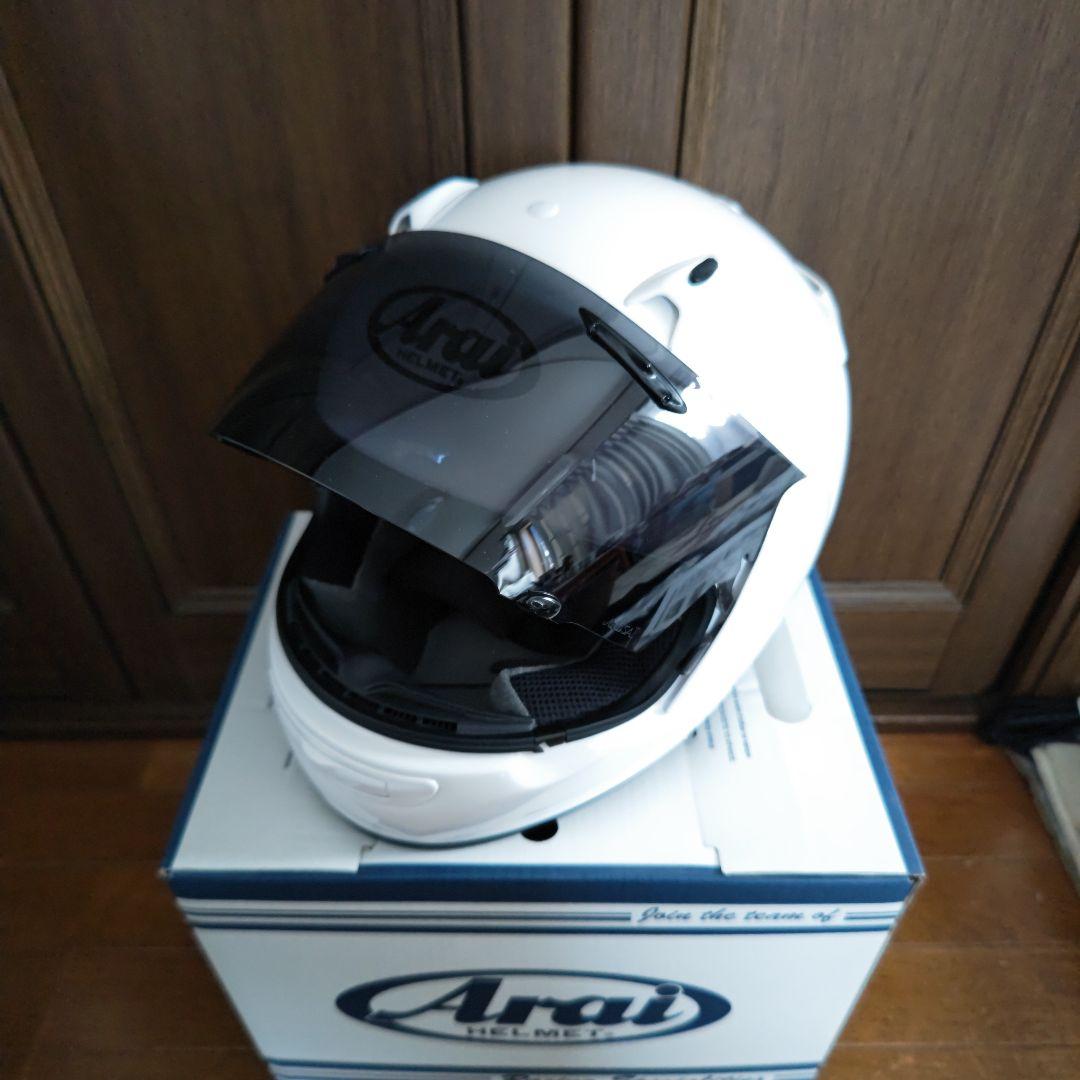 【美品】Arai QUANTUM-J フルフェイスヘルメット ホワイト