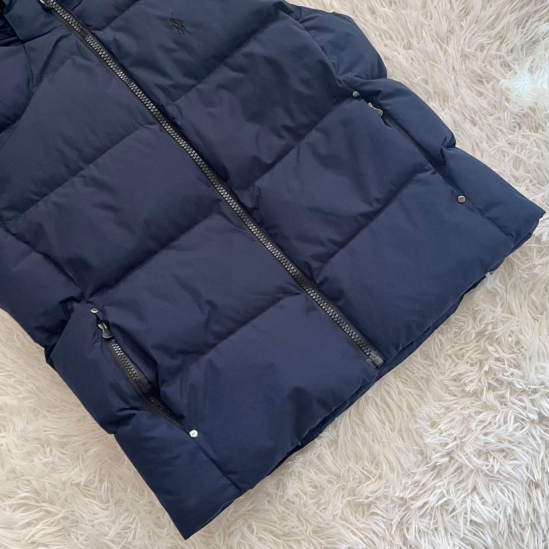 良品✨ ポロラルフローレン ダウンベスト フード付き 2way ポニー刺繍 M