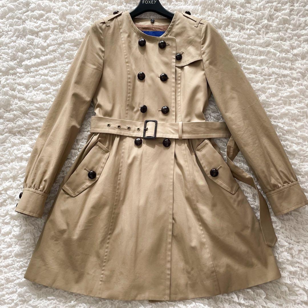 バーバリーブルーレーベル　ライナー付ダブルトレンチコート 2way 千鳥格子