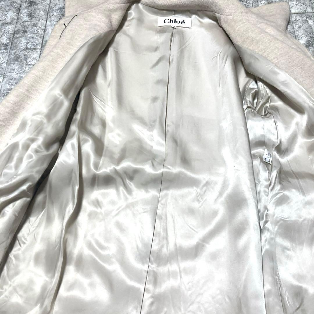 Ho to　Chloé クロエ　ロングコート　スタンドカラー　オープンカ