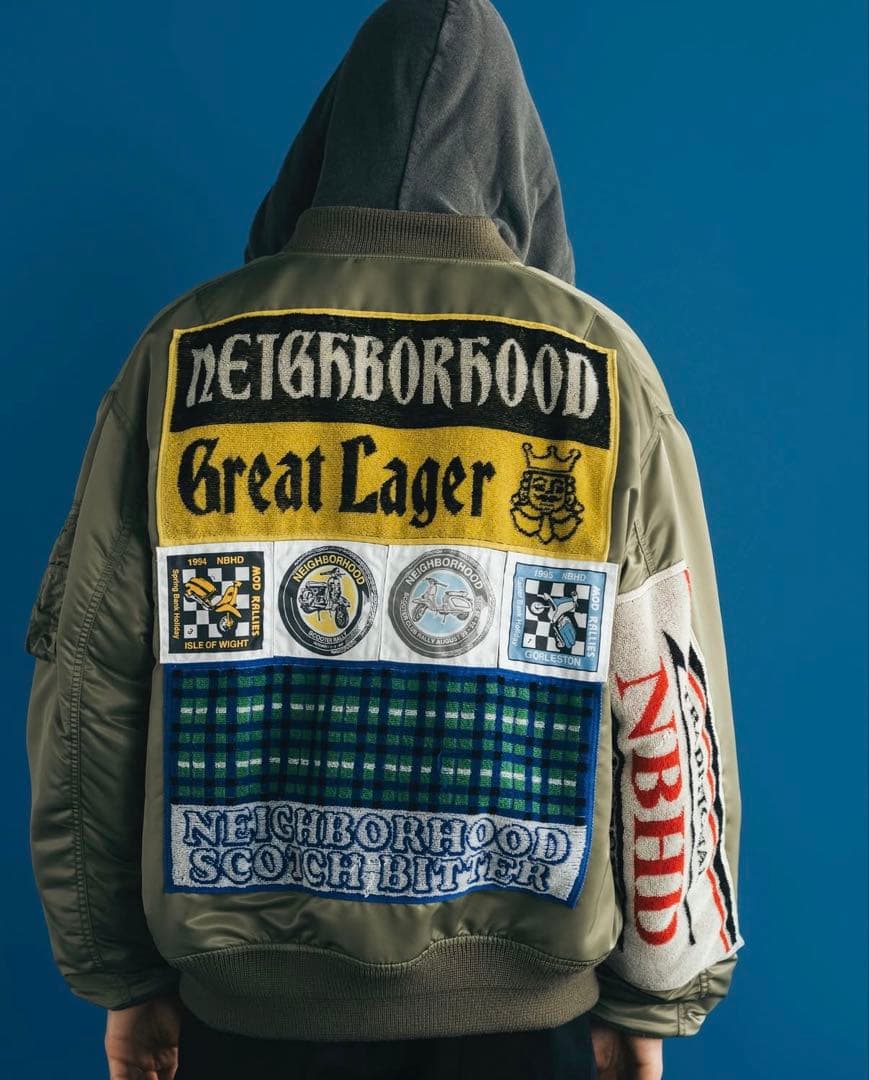新品 NEIGHBORHOOD MA-1 FLIGHT JACKET MOD L