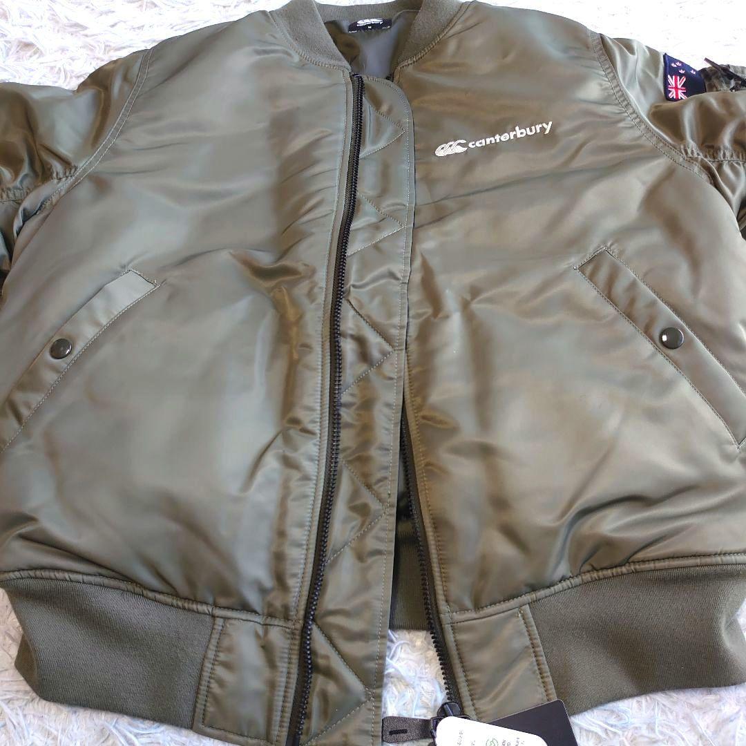 【新品】カンタベリー ワッペン ロゴ刺繍 MA-1 フライトジャケット M
