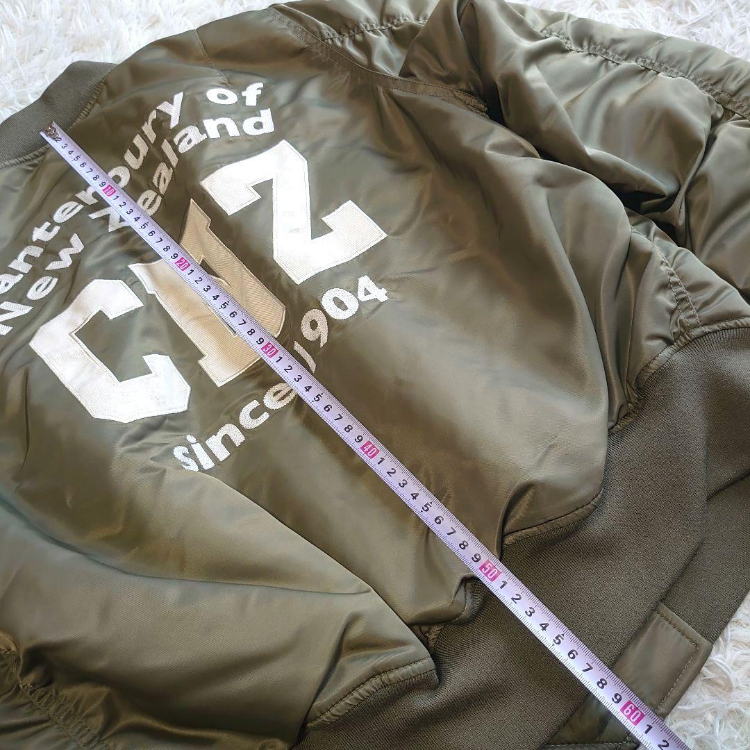 【新品】カンタベリー ワッペン ロゴ刺繍 MA-1 フライトジャケット M