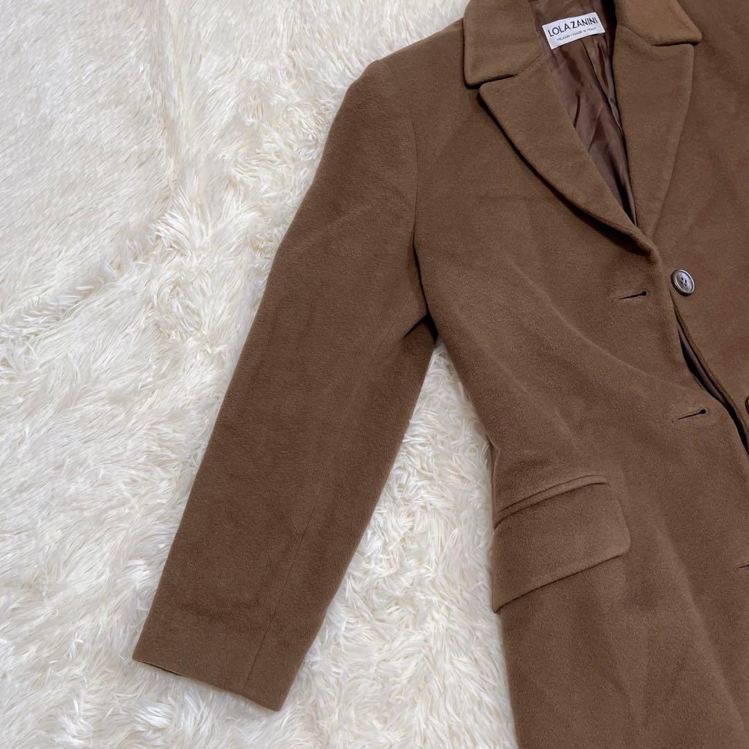 LOLA ZANINIイタリア製カシミヤ100% チェスターコート　ブラウン
