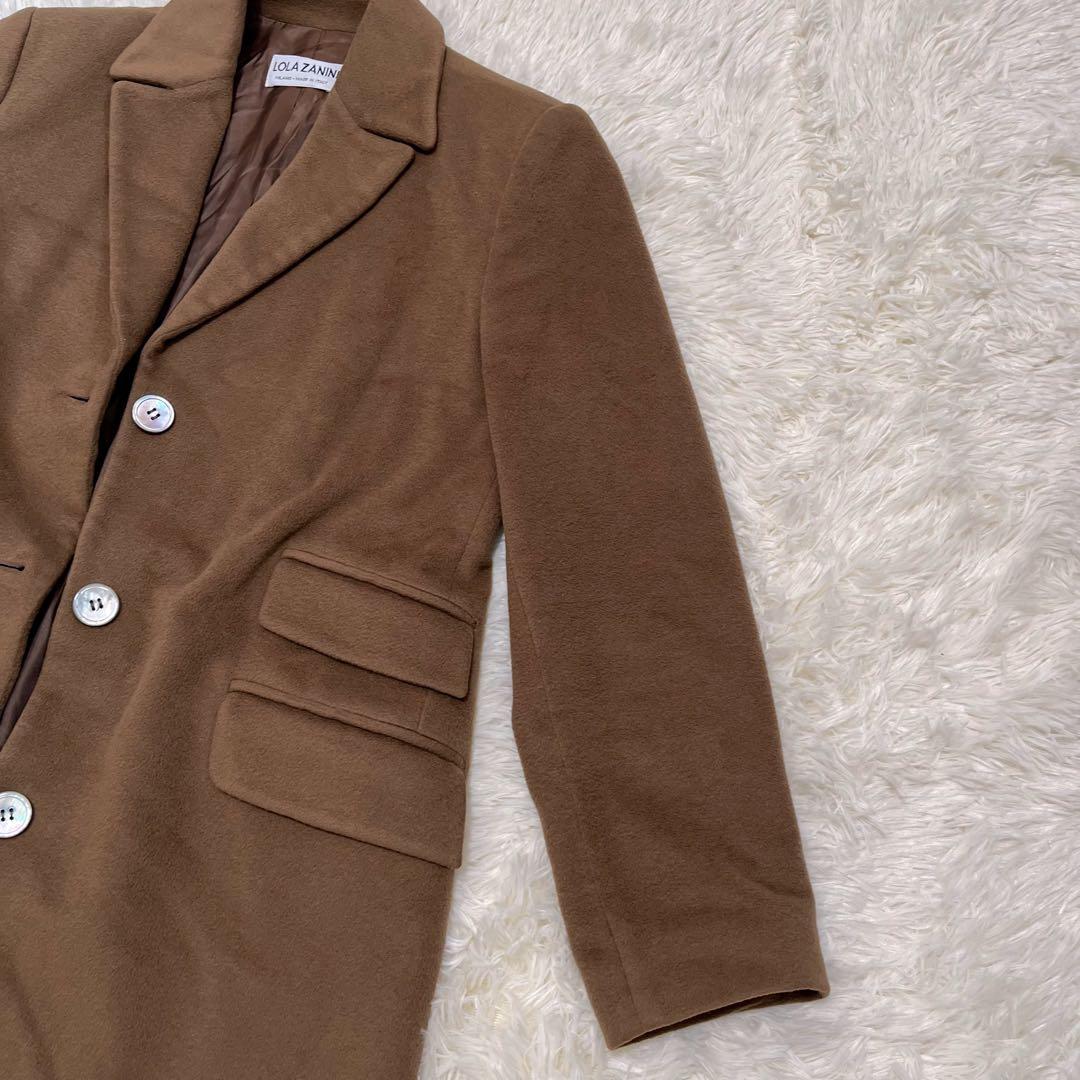 LOLA ZANINIイタリア製カシミヤ100% チェスターコート　ブラウン