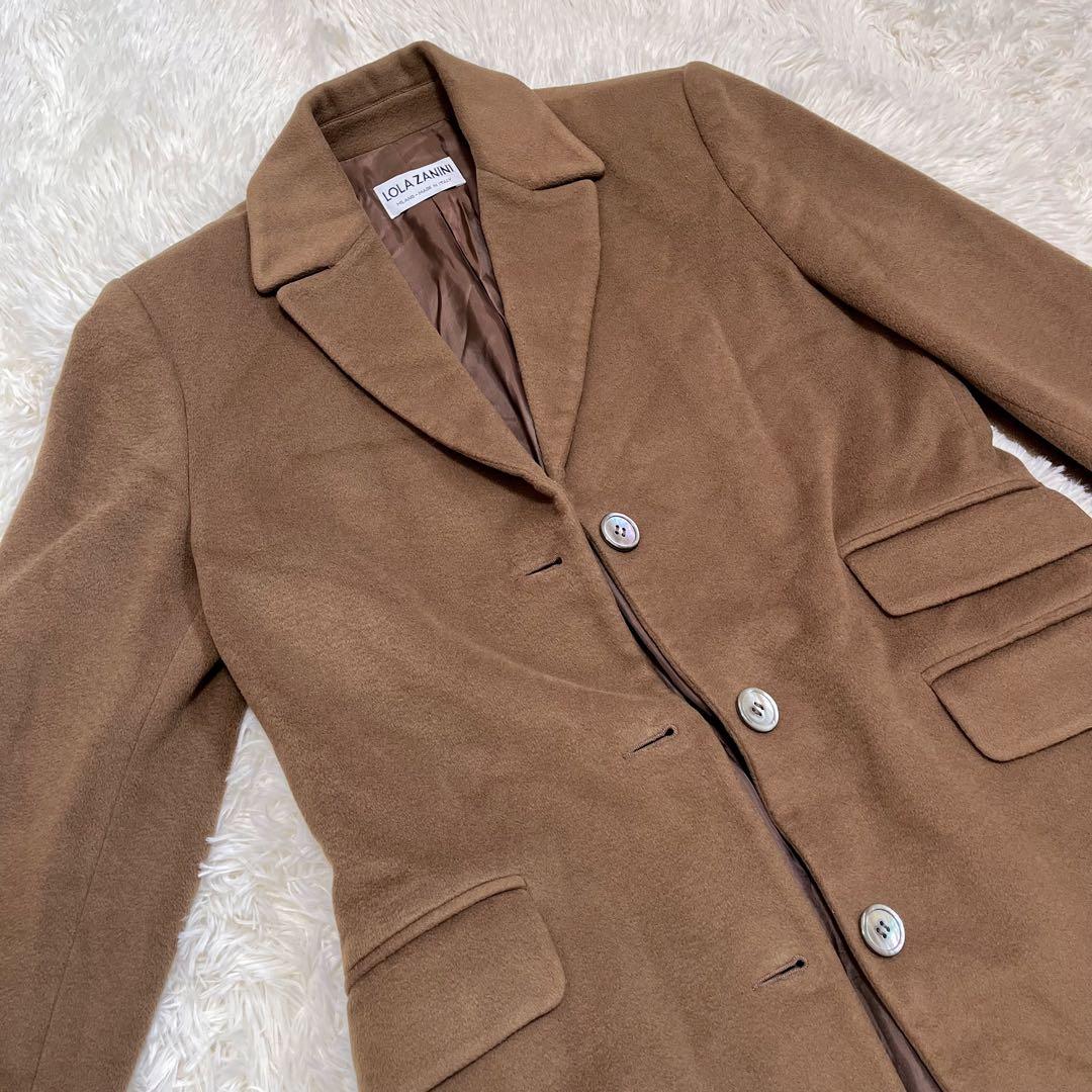 LOLA ZANINIイタリア製カシミヤ100% チェスターコート　ブラウン