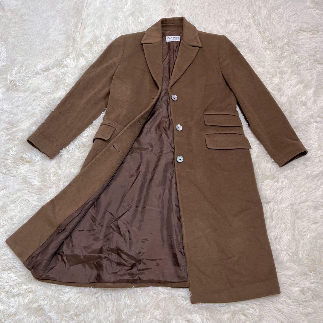 LOLA ZANINIイタリア製カシミヤ100% チェスターコート　ブラウン