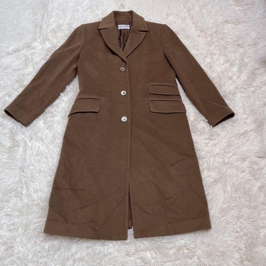 LOLA ZANINIイタリア製カシミヤ100% チェスターコート　ブラウン