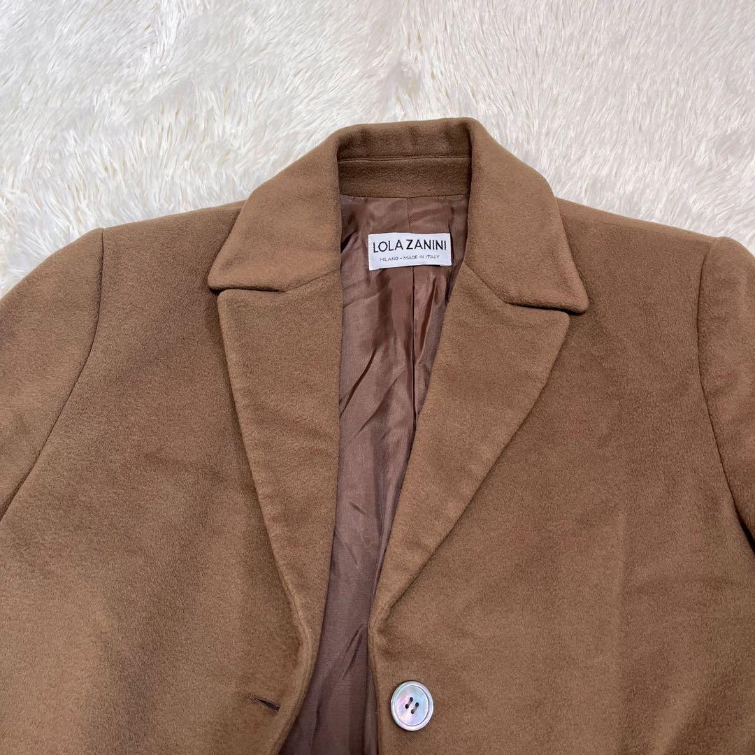 LOLA ZANINIイタリア製カシミヤ100% チェスターコート　ブラウン
