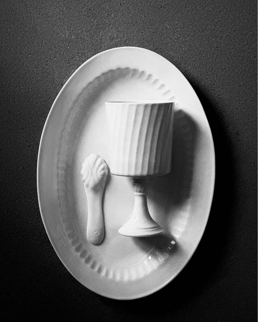 新品未使用 加藤かずみ 白磁楕円形皿M 3枚セット