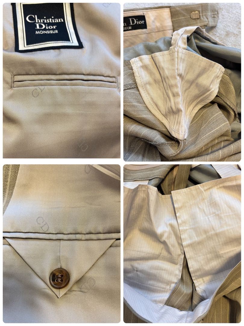 【美品】✨Christian Dior スーツ ダブルブレストM