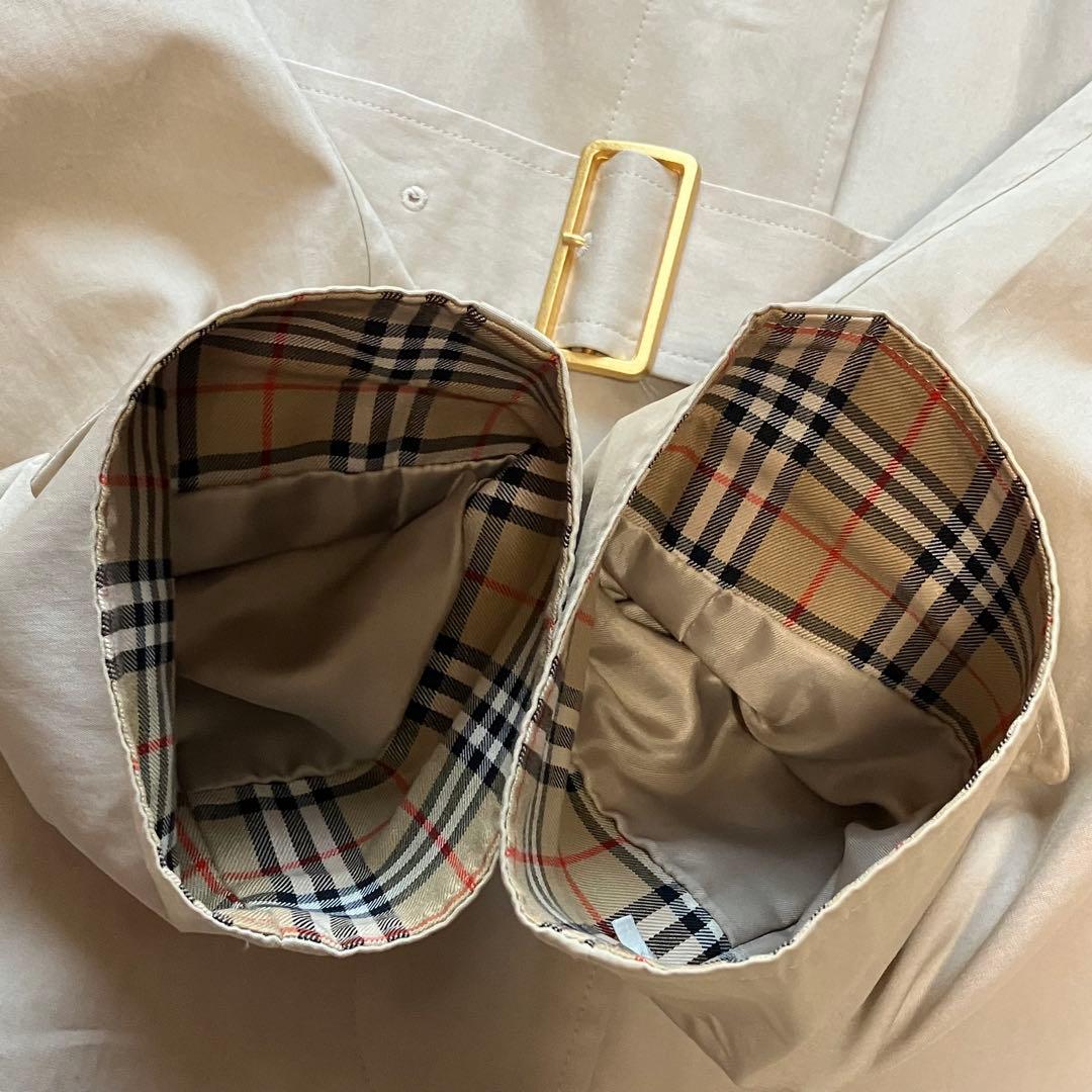 Burberrys 金ボタン ステンカラーコート ベルト ノバチェック 11AR