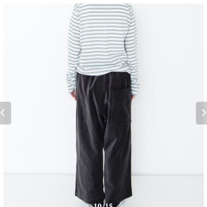 veritecoeurベルベティパンツグレーvc-2519