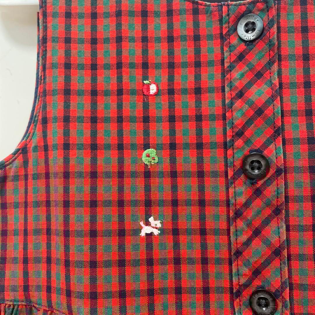 ファミリア　ワンピース／ジャンパースカート　110❤️ミキハウス　バーバリー