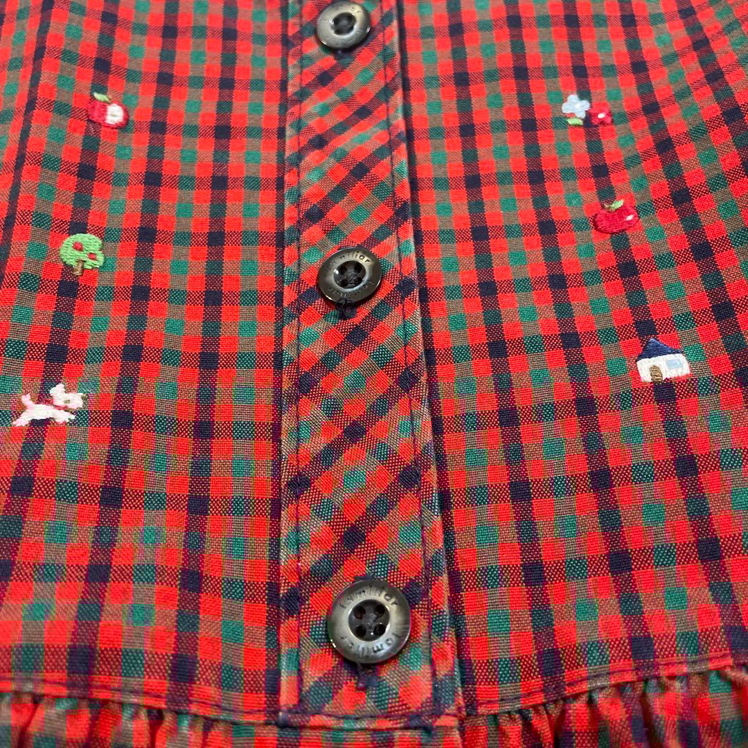 ファミリア　ワンピース／ジャンパースカート　110❤️ミキハウス　バーバリー