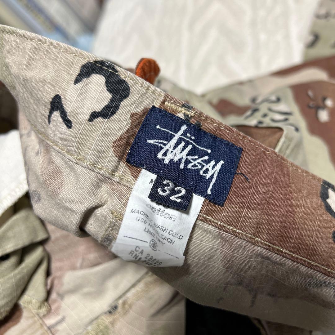 ステューシー迷彩カーゴパンツ サイズ32 made in USA 100％綿