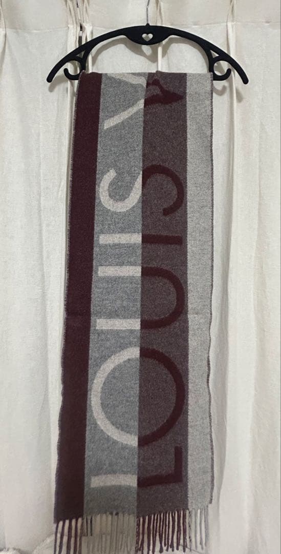 Louis Vuitton チェック柄マフラー　細身