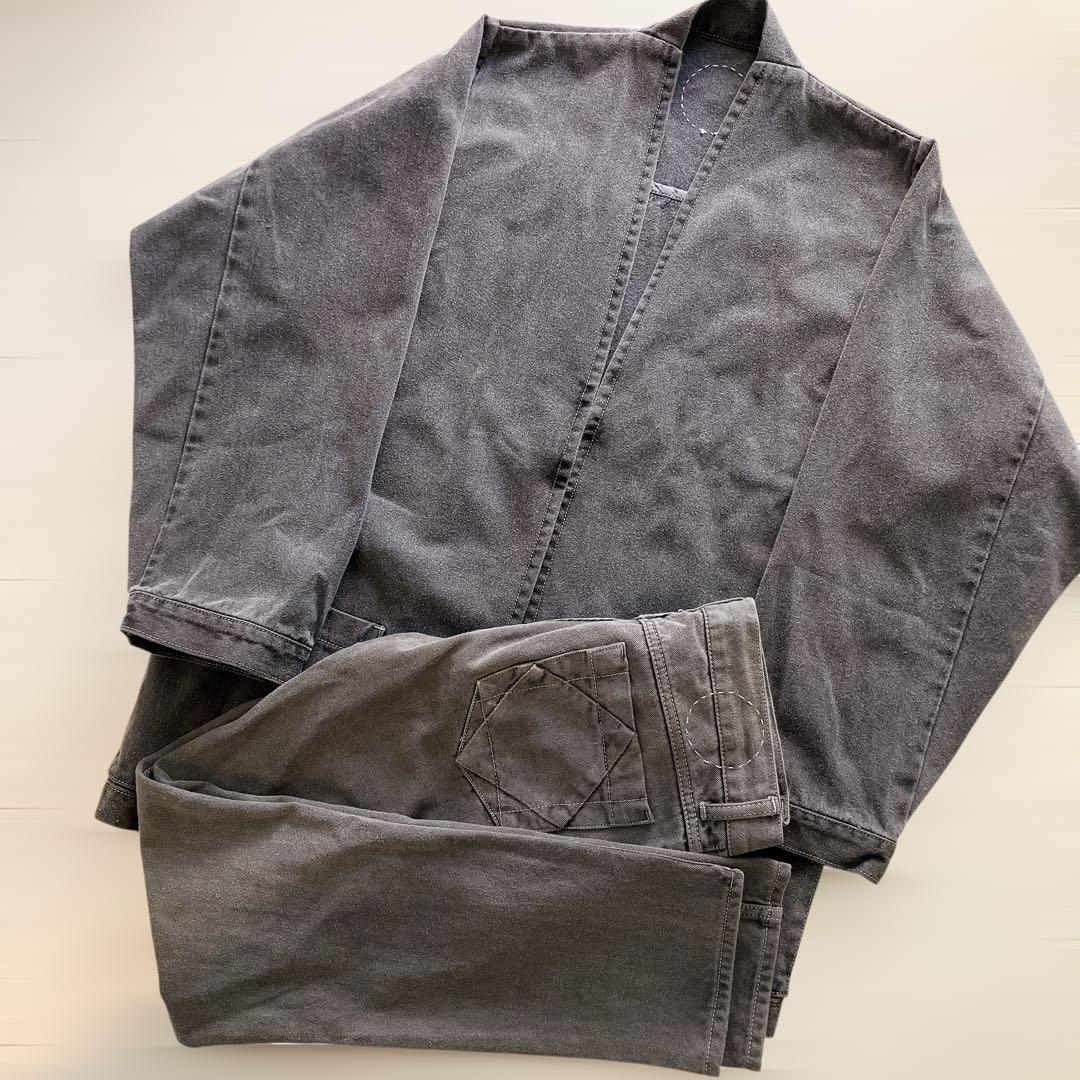い*け様 コズミックワンダー デニム羽織ジャケット セットアップ グレー hao
