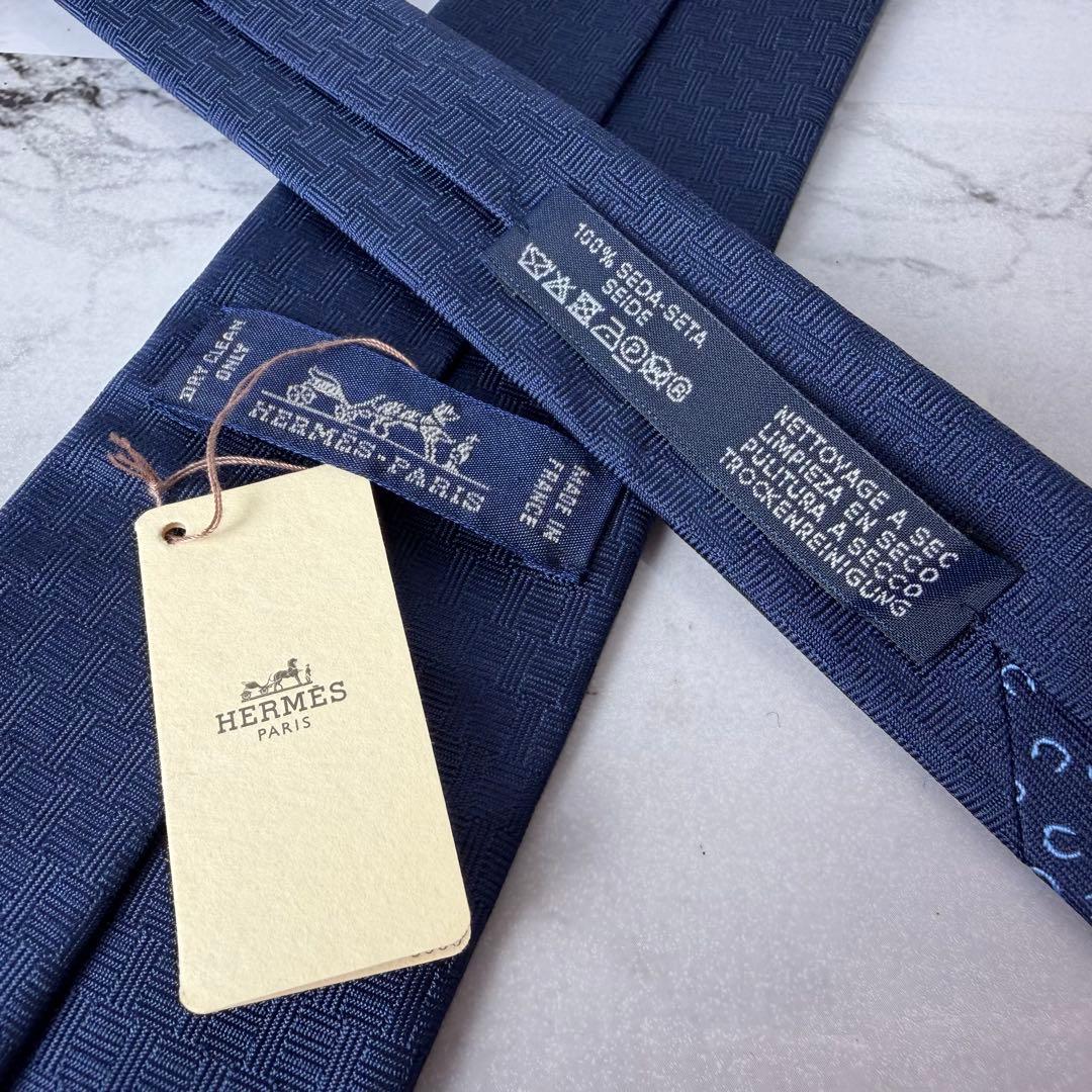 箱タグ付き✨HERMES ネクタイ フェール ア シュヴァル 現行タグ 7cm