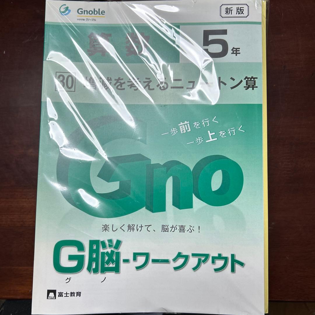 新版❣️未使用　⑳-5 グノーブル　5年グノワークアウト算数　30冊セット