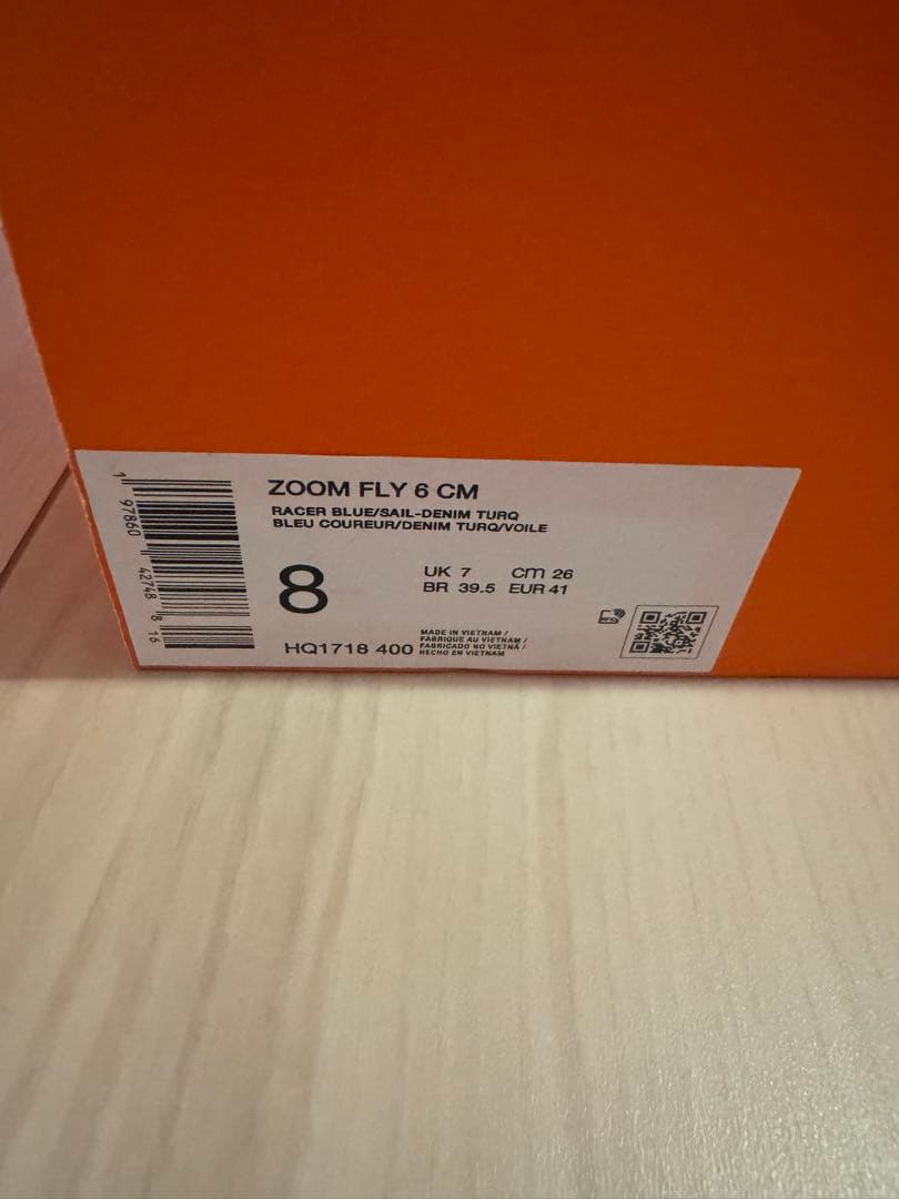 正規店購入品　ナイキ ズーム フライ 6 NIKE