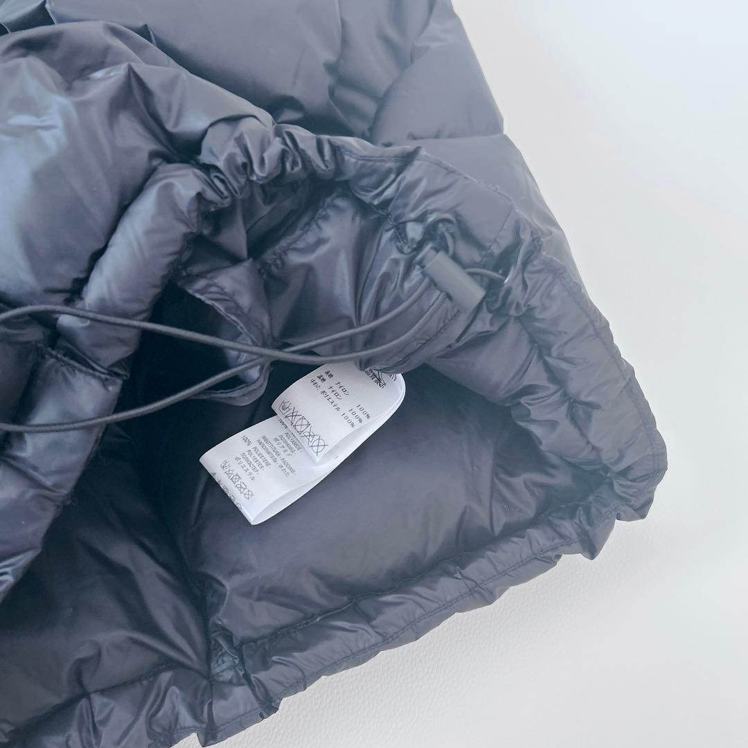 LIVIANACONTI　40　フーデットベスト　ダウンベスト　ブラック