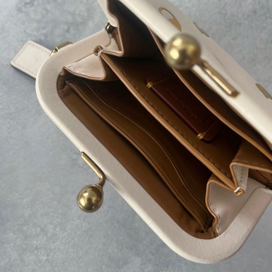 未使用 コーチCOACH リンゴ柄 がま口 ケース