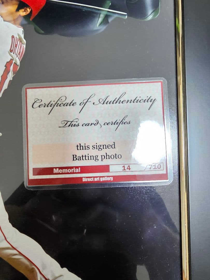 タイムセール直筆大谷翔平 サイン入りバッティング写真 14/710