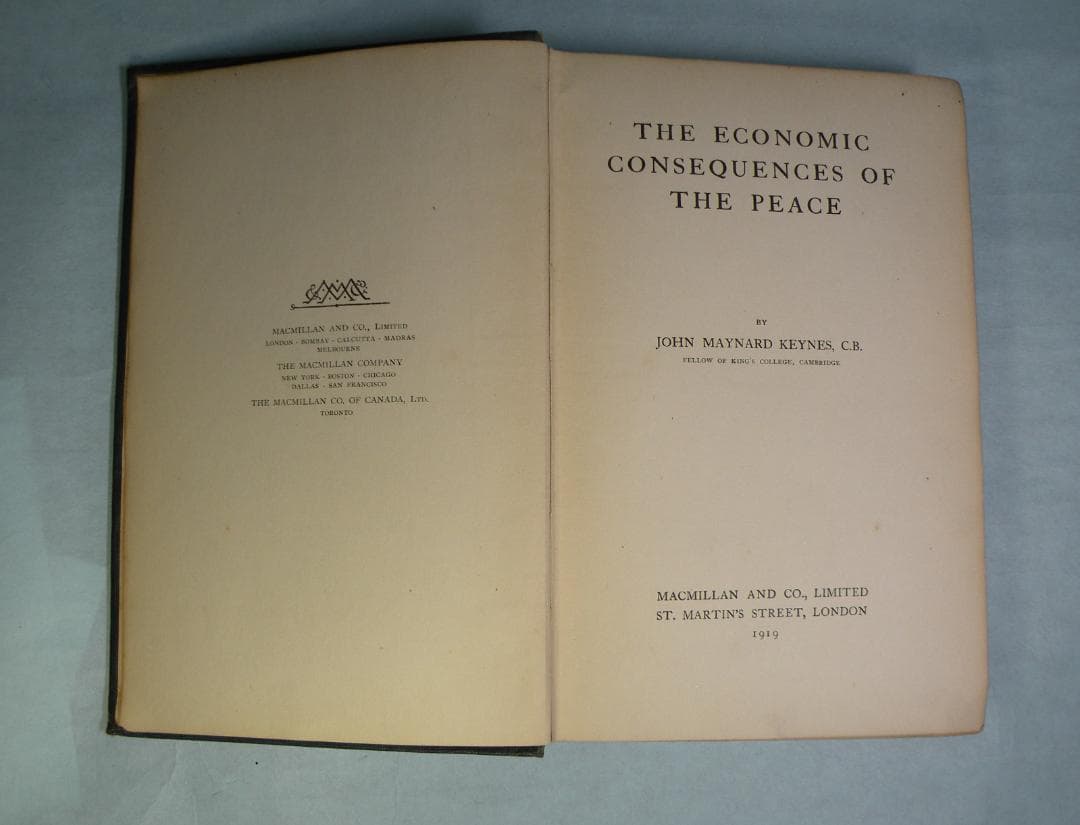 ビジネス・経済 Keynes,Economic Consquences of the Peace