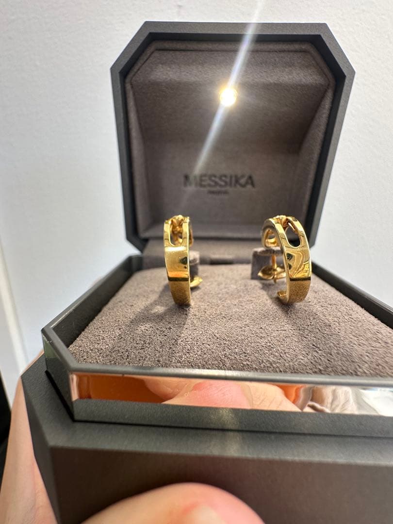 ご希望価格お申し付けくださいMESSIKA イエローゴールド ダイヤモンドピアス