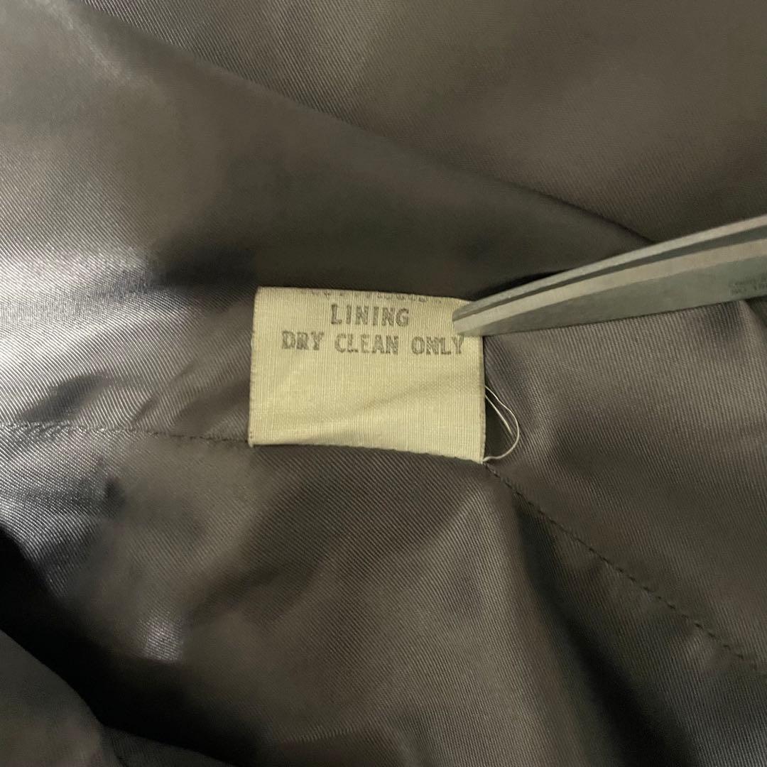 【カシミヤ100%×イングランド製】マキシ丈ダブルチェスターコート チャコールL