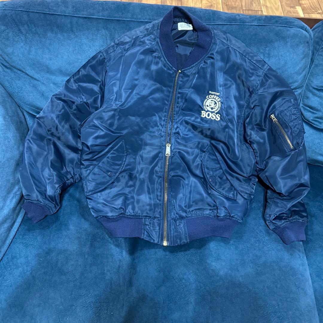 90sボスBOSSサントリーMA-1フライトジャケット　ボスジャン