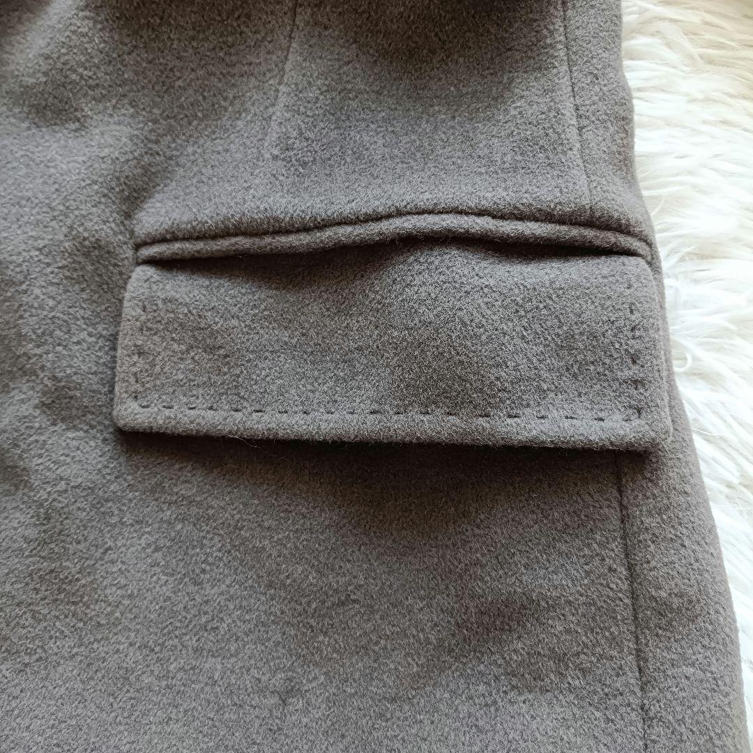 極美品♪イングランド製 アクアスキュータム アンゴラ混テーラードコート