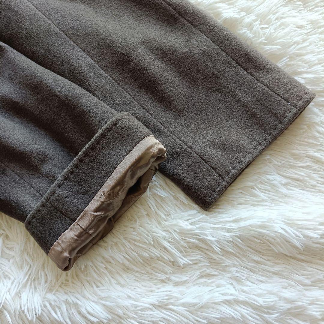 極美品♪イングランド製 アクアスキュータム アンゴラ混テーラードコート