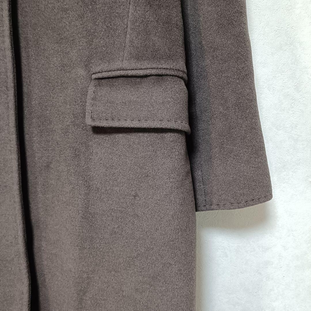 極美品♪イングランド製 アクアスキュータム アンゴラ混テーラードコート