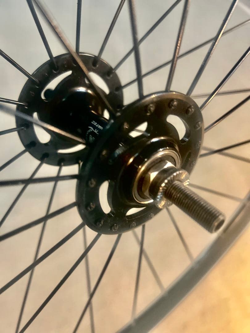 【初期Leader735純正ホイール前輪】重量1.14kg美品ピスト/フリー用