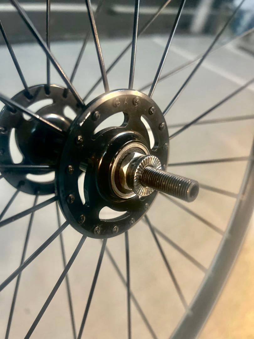 【初期Leader735純正ホイール前輪】重量1.14kg美品ピスト/フリー用