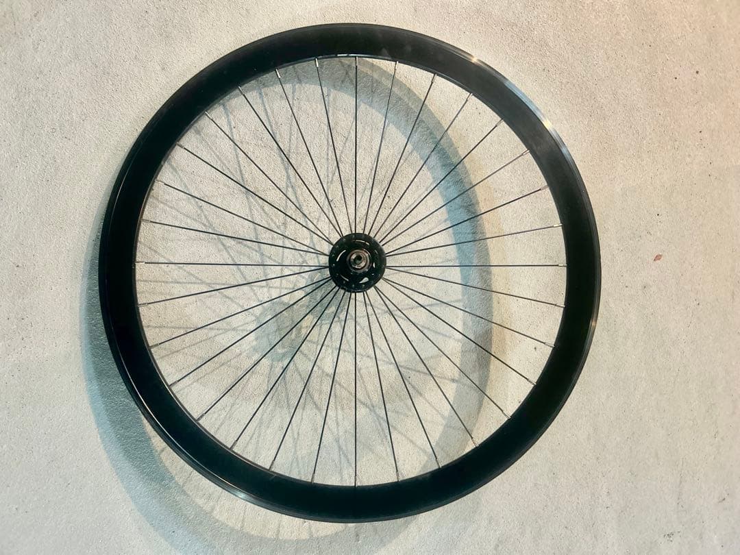 【初期Leader735純正ホイール前輪】重量1.14kg美品ピスト/フリー用