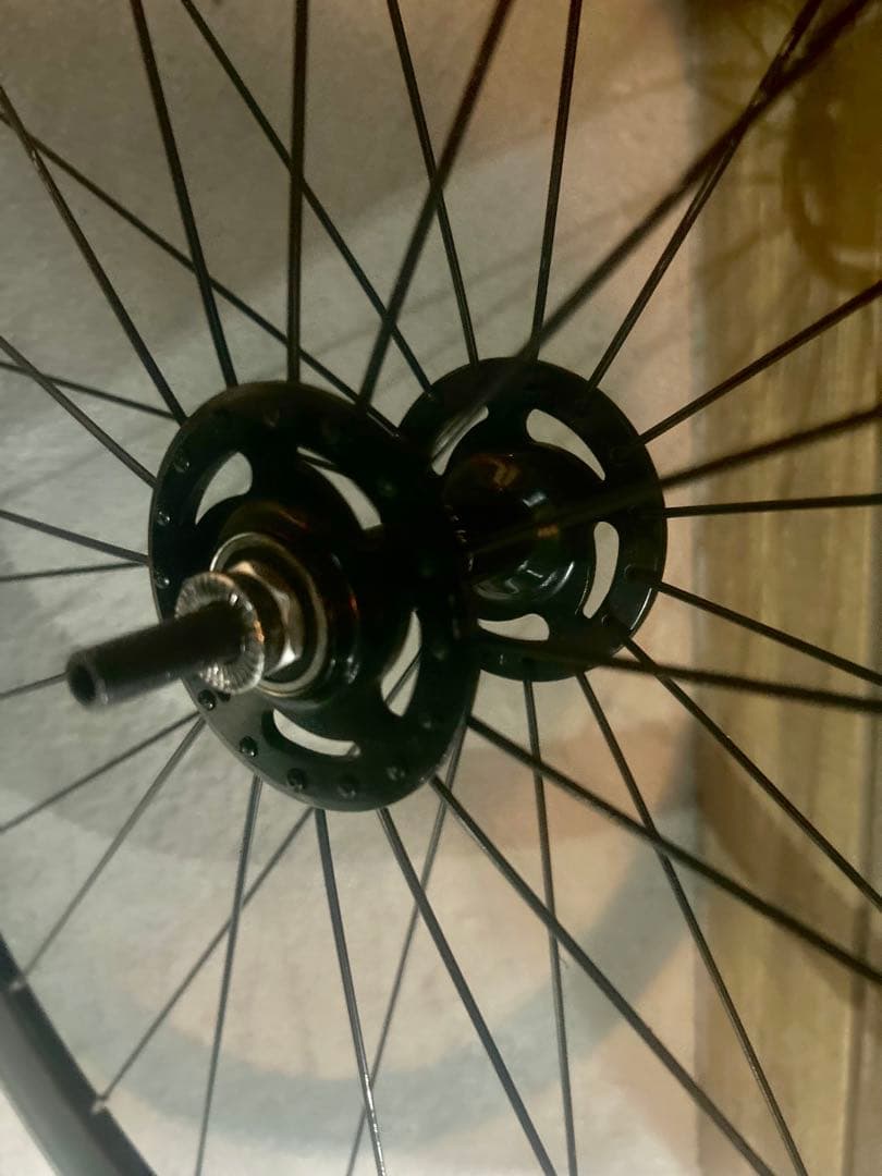 【初期Leader735純正ホイール前輪】重量1.14kg美品ピスト/フリー用