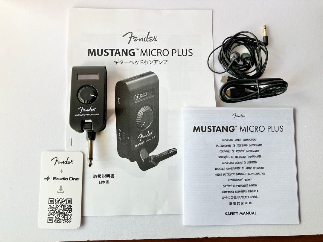 Fender Mustang Micro Plus 美品 SONYイヤホン付