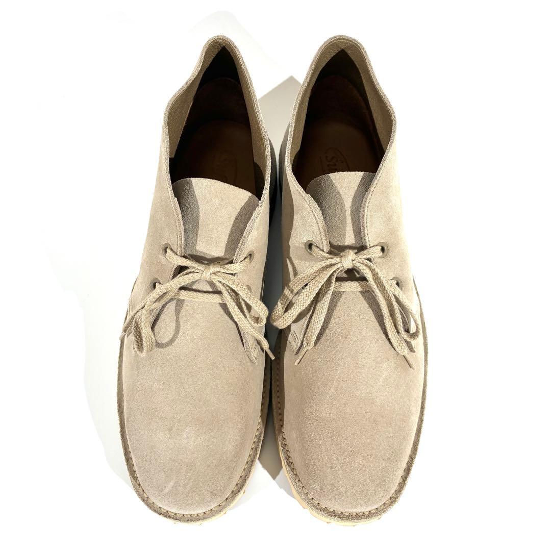 未使用級★ Suffolk Shoes デザートブーツ スエード ベージュ