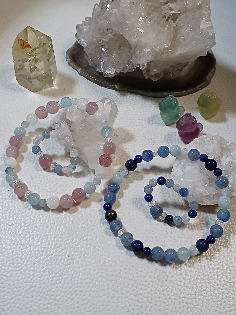 パワーストーン　天然石　お守り　ブレスレット&リング